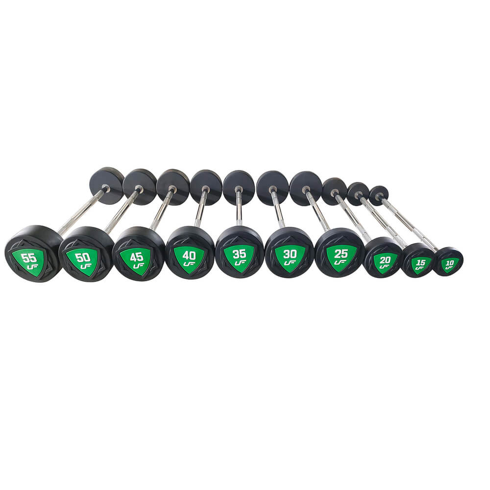 Faste vektstenger, 10 st: 10 – 55 kg