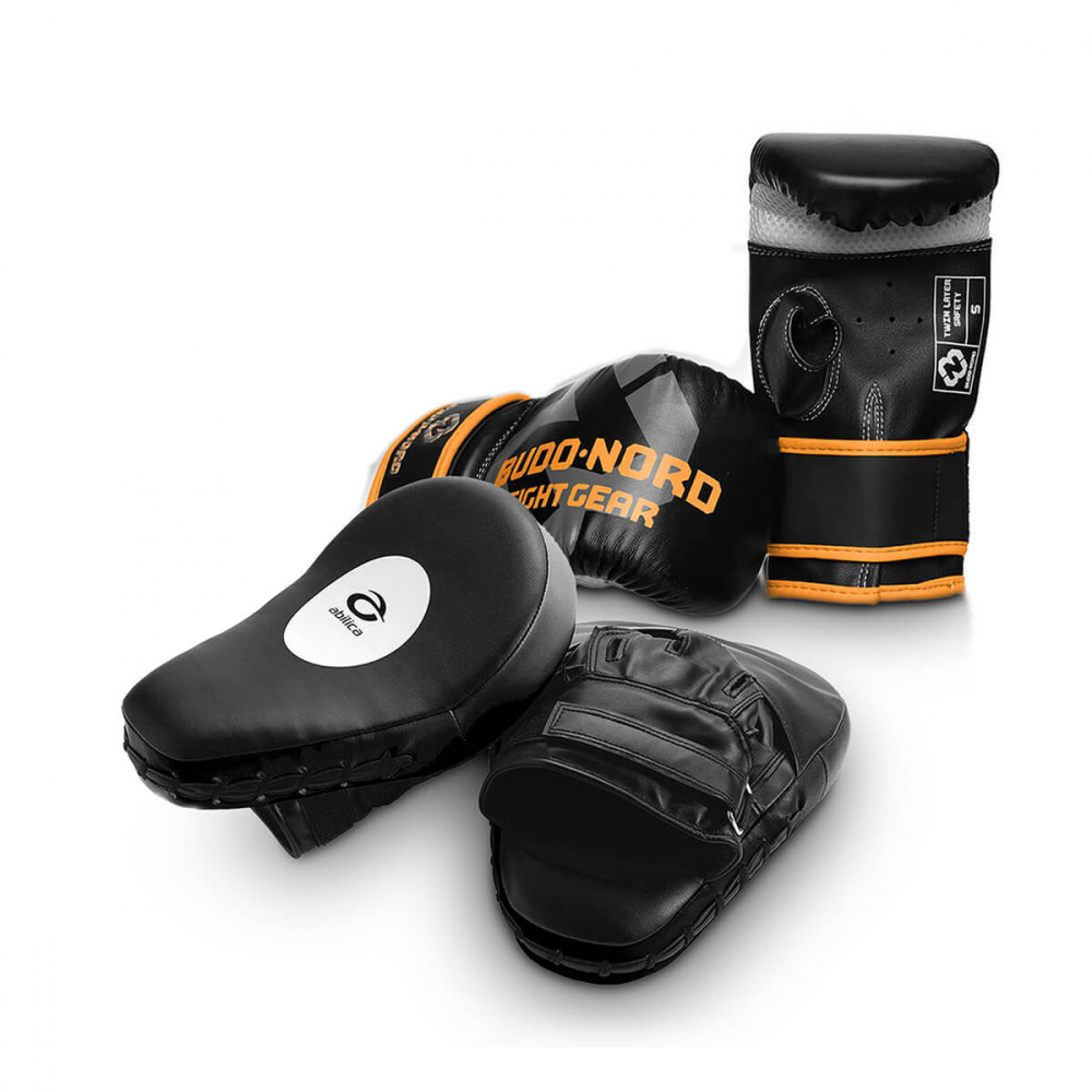 Boxercise-pakke Speed Alpha, sort/oransje, Budo-Nord / Abilica
