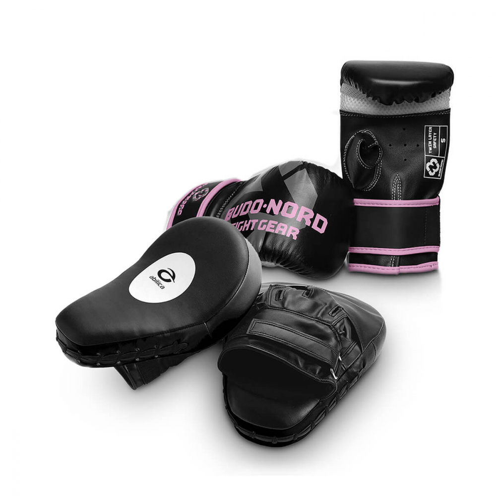 Boxercise-pakke Speed Alpha, sort/rosa, Budo-Nord / Abilica