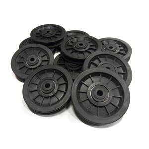 Reimhjul / Trinse, 10-pakke, 10x90 mm i gruppen Styrke / Styrkemaskiner / Tilbehr hos Sportgymbutikken.no (70-090-095-P)