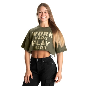 Work Hard Onesize Tee, washed green, Better Bodies