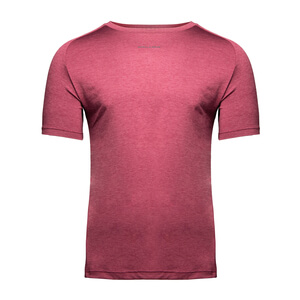 Sjekke Taos T-Shirt, burgundy red, Gorilla Wear hos SportGymButikken.no