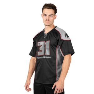 Sjekke Athlete T-Shirt 2.0 (Dennis James), black/grey, Gorilla Wear hos SportGym