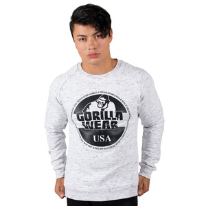 Sjekke Bloomington Crewneck Sweatshirt, mixed gray, Gorilla Wear hos SportGymBut