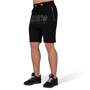 Sjekke Alabama Drop Crotch Shorts, black, Gorilla Wear hos SportGymButikken.no