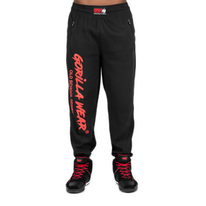 Sjekke Augustine Old School Pants, black/red, Gorilla Wear hos SportGymButikken.