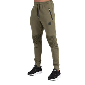 Sjekke Delta Pants, army green, Gorilla Wear hos SportGymButikken.no