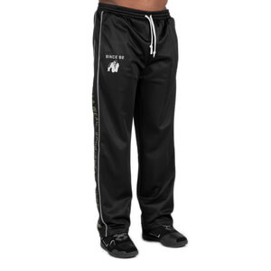 Sjekke Functional Mesh Pants, black/green, Gorilla Wear hos SportGymButikken.no