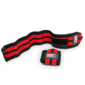 Sjekke Wrist Wraps Pro, black/red, Gorilla Wear hos SportGymButikken.no