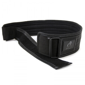 Sjekke 4 Inch Nylon Belt, black, Gorilla Wear hos SportGymButikken.no