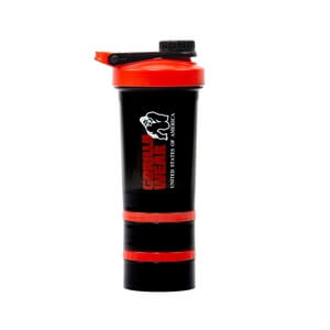 Sjekke Shaker 2 Go 760 ml, black/red, Gorilla Wear hos SportGymButikken.no