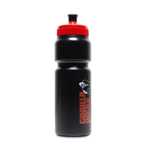 Sjekke Classic Sports Bottle 750 ml, black/red, Gorilla Wear hos SportGymButikke