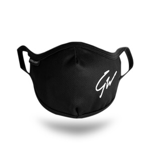 Sjekke Face Mask, black, Gorilla Wear hos SportGymButikken.no