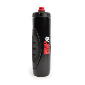 Sjekke Grip Sports Bottle 750 ml, black/red, Gorilla Wear hos SportGymButikken.n