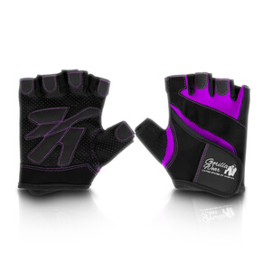 Sjekke Women´s Fitness Gloves, black/purple, Gorilla Wear hos SportGymButikken.n
