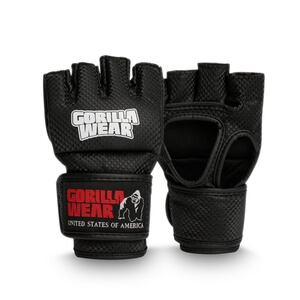 Sjekke Berea MMA Gloves, black/white, Gorilla Wear hos SportGymButikken.no