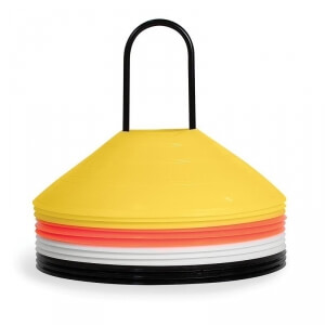 SKLZ Agility Cone Set Lot De 20 Cônes Entraînement - Marques Zones Sportives Multicolores