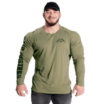Throwback L/S Tee, wash green, GASP