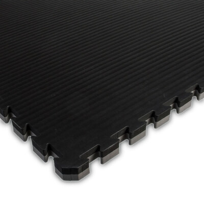 Puslematte 100 x 100 x 4 cm, sort/gr, Budo-Nord