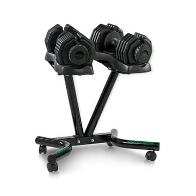 Selector Dumbbells 2 x 25 kg & Manualstativ, Tunturi