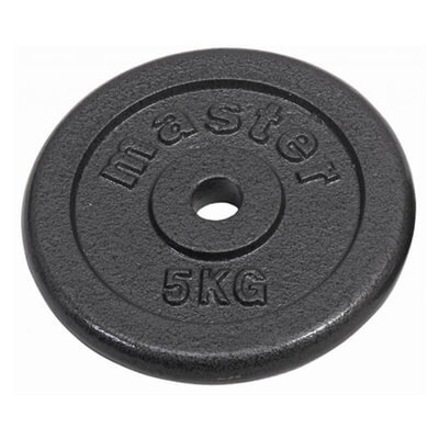 Vektskive metall, 25 mm, 2 x 10 kg