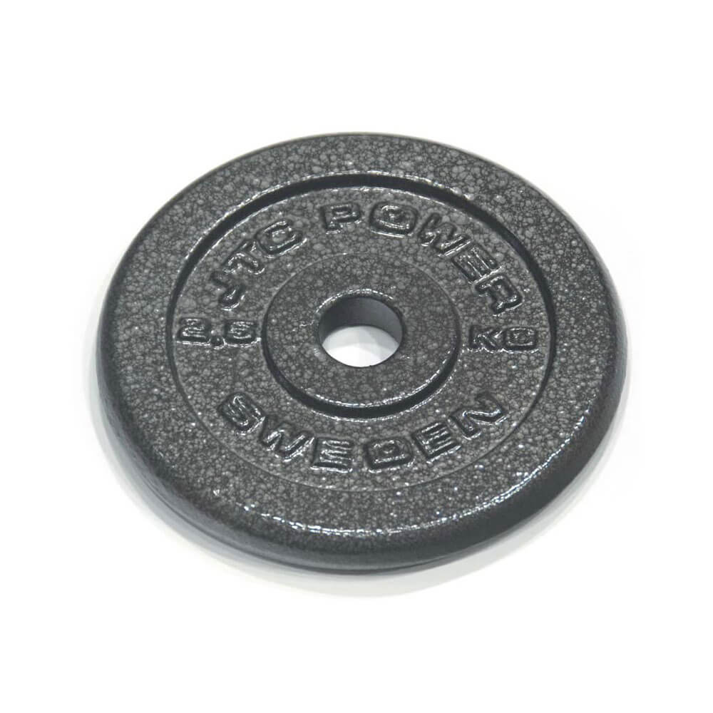 Sjekke Vektskive metall, JTC Power, 25 mm, 2 x 2,5 kg hos SportGymButikken.no