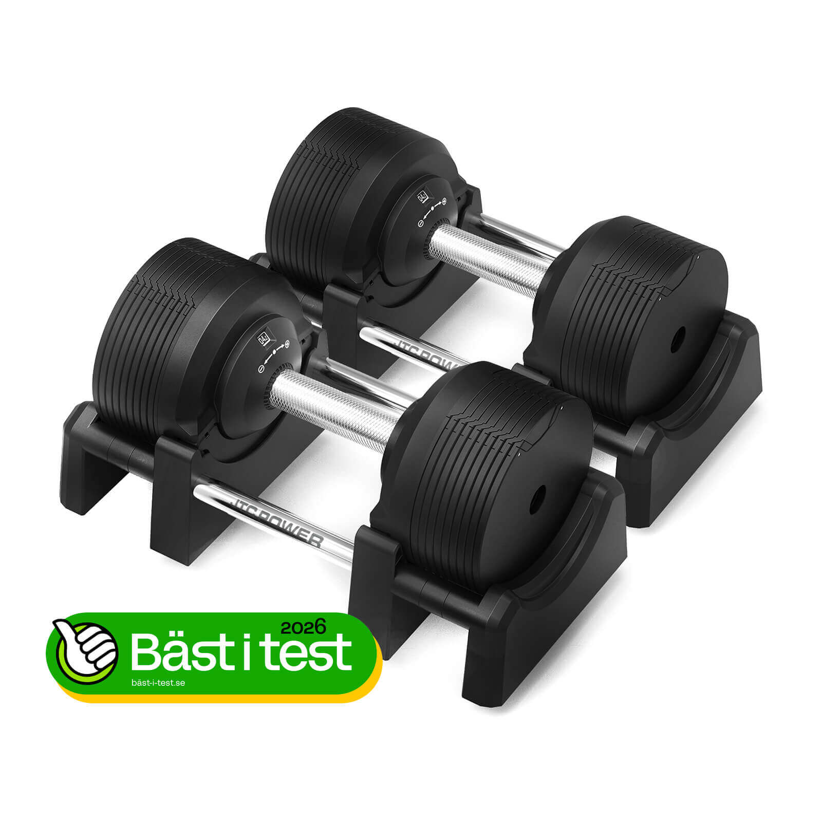 Sjekke Justerbare manualer PRO*Best i test 2025*, 2 x 4-32.5 kg, JTC Power hos SportGymButikken.no