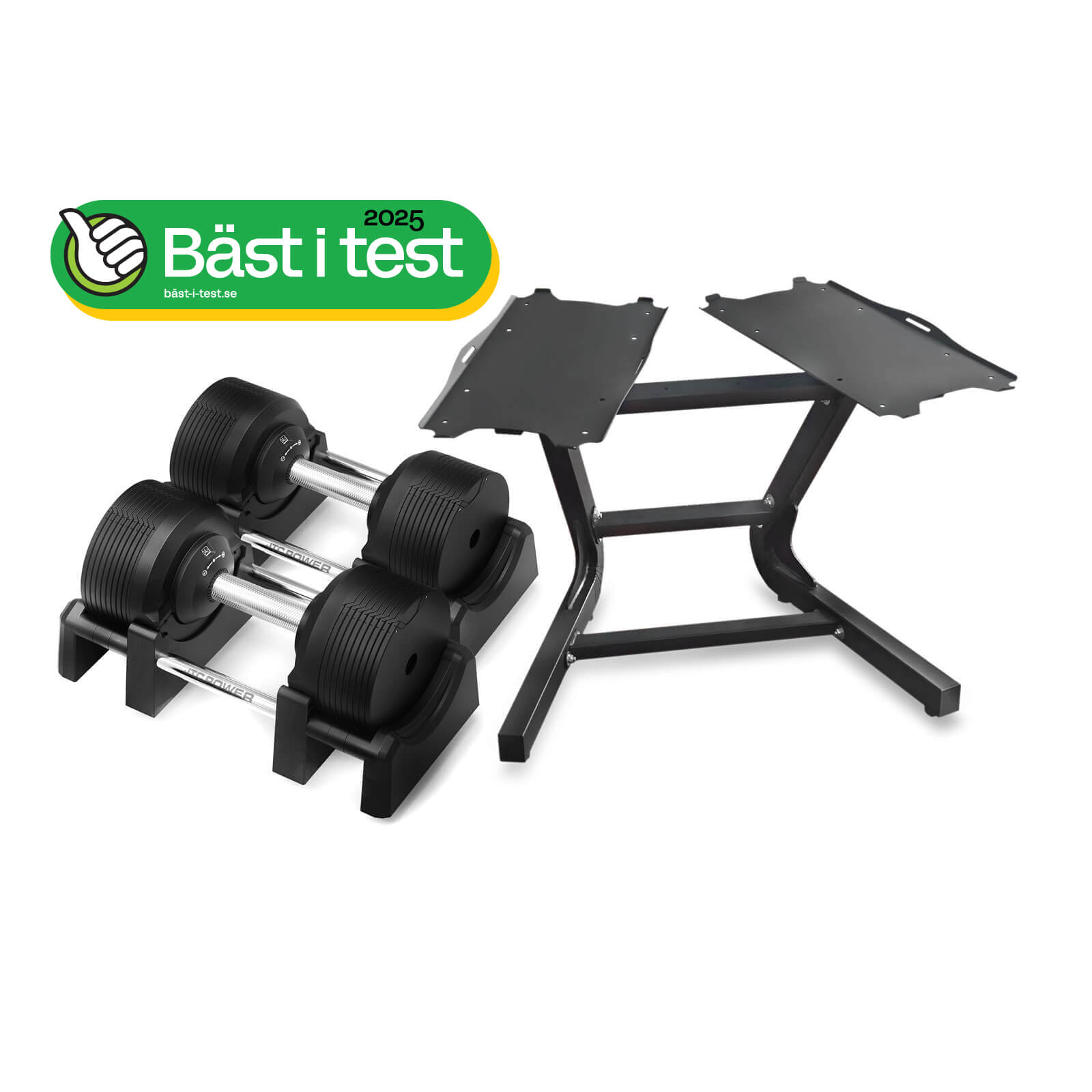 Justerbare manualer PRO med stativ *Best i test 2025*, 2 x 4-32.5 kg, JTC Power