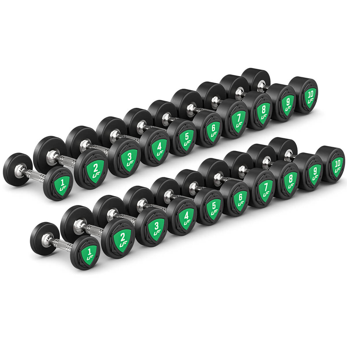 Polyuretan-manualer, 10 par: 1 – 10 kg