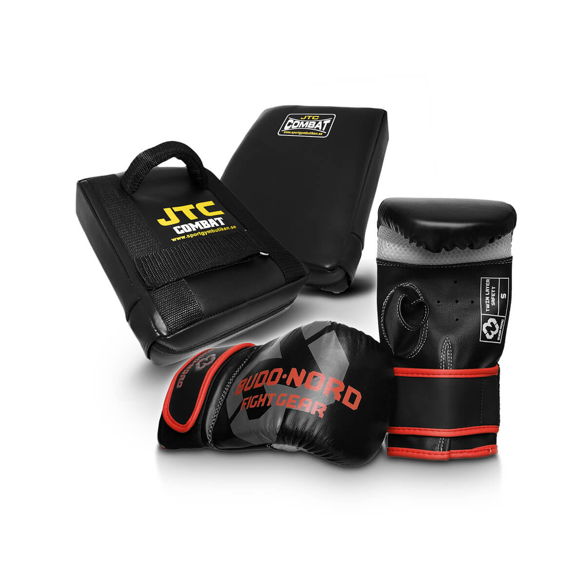 Sjekke Boxercise-pakke Speed, sort/röd, JTC / Budo-Nord hos SportGymButikken.no