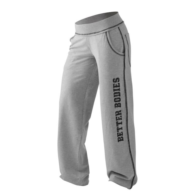 Sjekke Baggy Soft Pant, grey melange, Better Bodies hos SportGymButikken.no