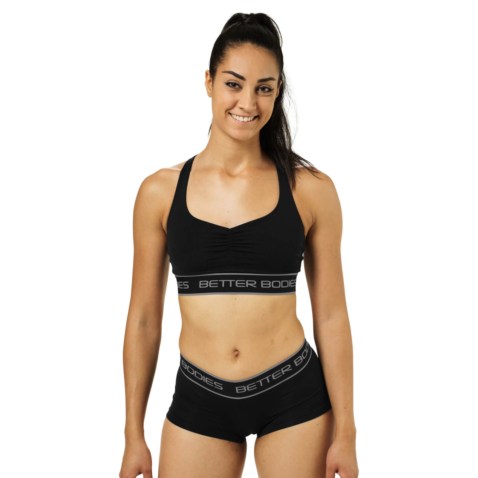 Athlete Short Top, black, Better Bodies