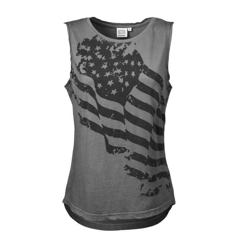 Sjekke Women's Street Tank, smoke grey, Better Bodies hos SportGymButikken.no