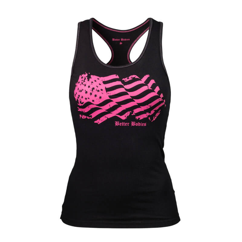 Sjekke N.Y Rib T-back, black, Better Bodies hos SportGymButikken.no