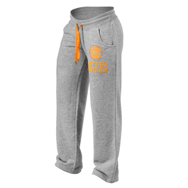 Sjekke Shaped Sweatpant, grey melange, Better Bodies hos SportGymButikken.no