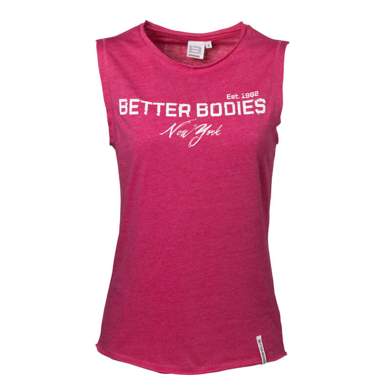 Sjekke N.Y Raw Tank, pink melange, Better Bodies hos SportGymButikken.no