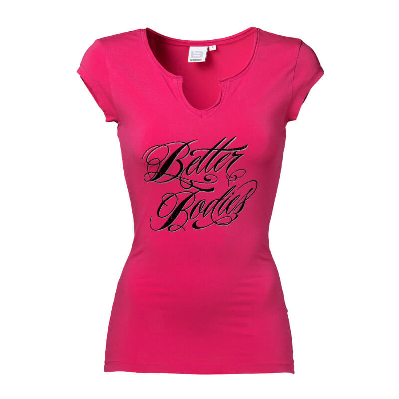 Sjekke Raw Energy Tee, hot pink, Better Bodies hos SportGymButikken.no