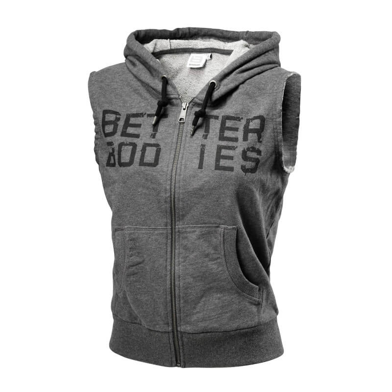 Sjekke Athletic S/L Hood, antracite melange, Better Bodies hos SportGymButikken.