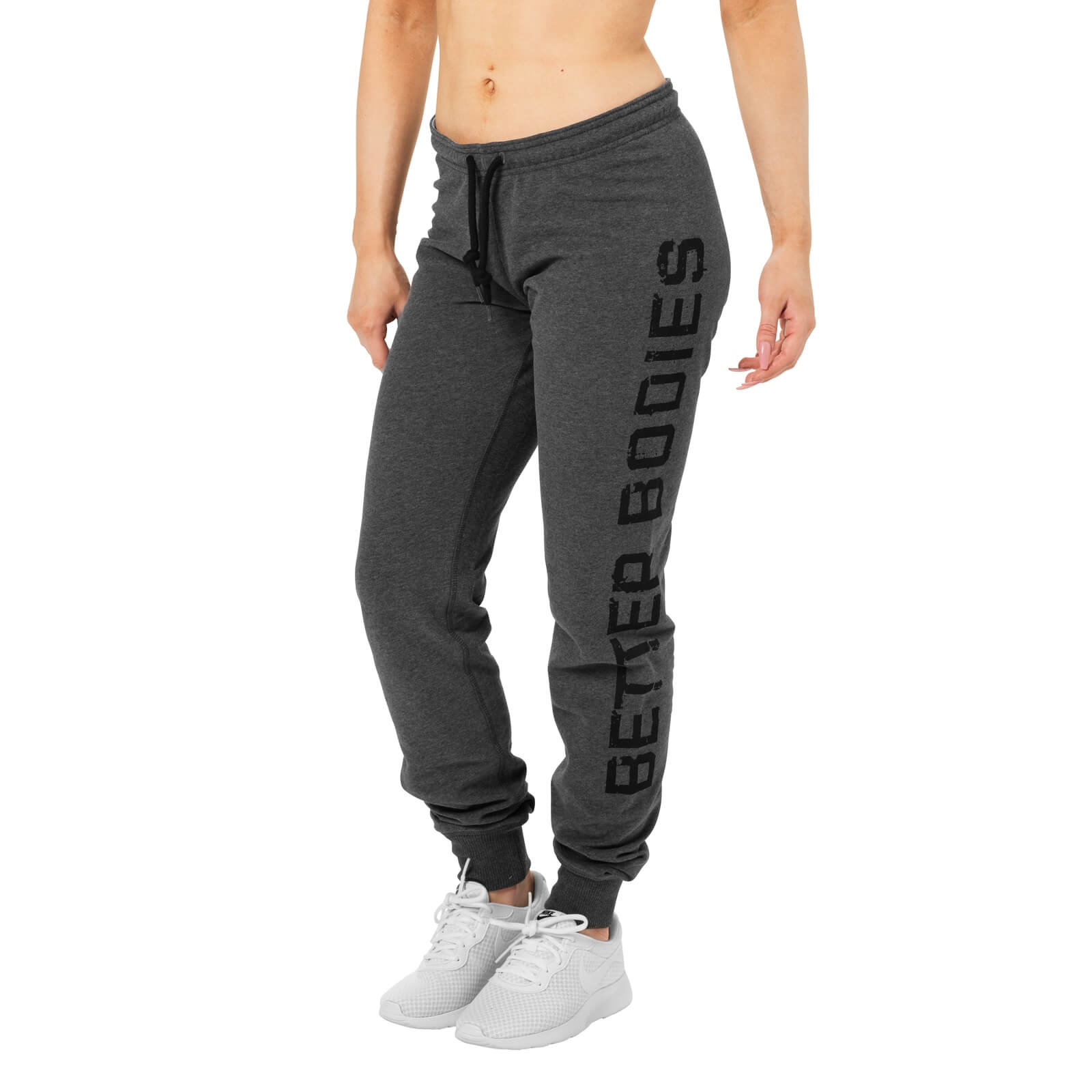 Sjekke Slim Sweatpant, antracite melange, Better Bodies hos SportGymButikken.no