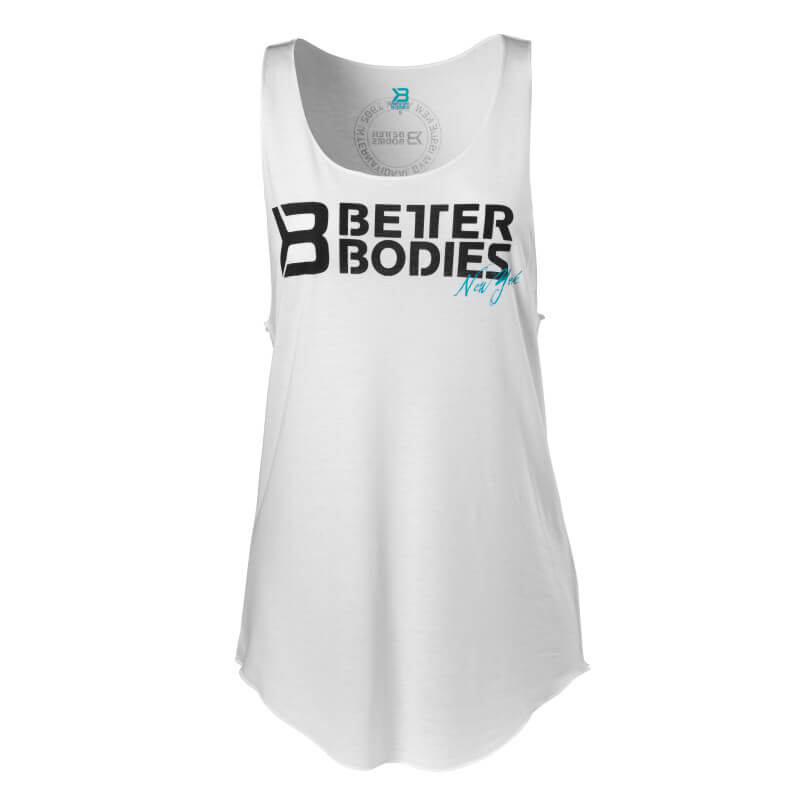 Sjekke Raw Cut Tank Top, white, Better Bodies hos SportGymButikken.no