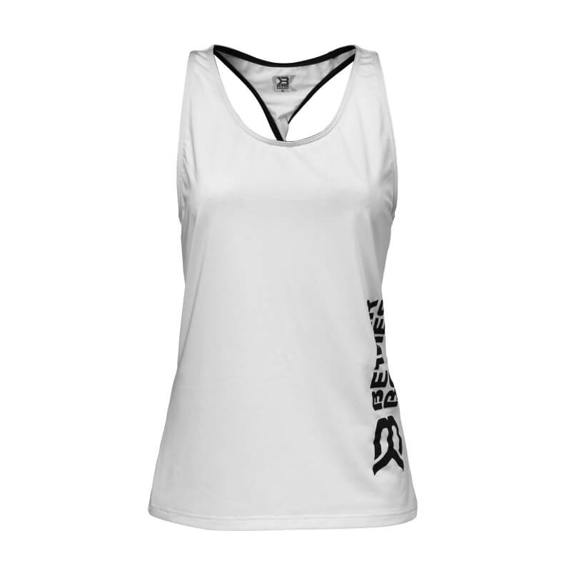 Sjekke Women's Mesh T-back, white/grey, Better Bodies hos SportGymButikken.no