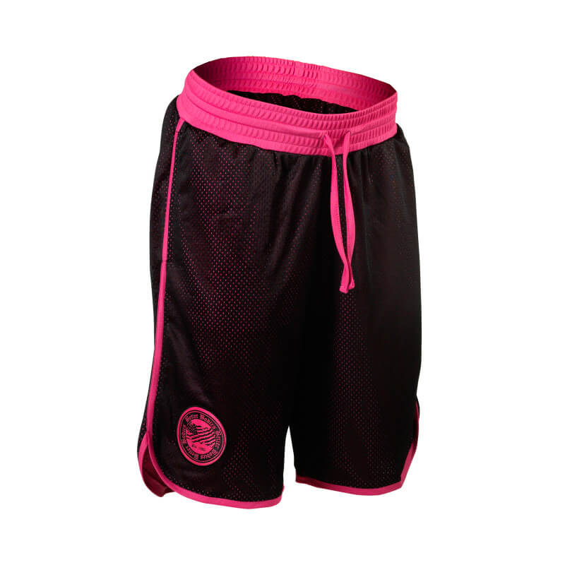 Sjekke Women's Mesh Shorts, black/pink, Better Bodies hos SportGymButikken.no