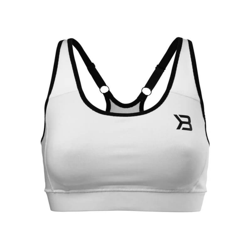 Sjekke Sports Bra, white, small hos SportGymButikken.no