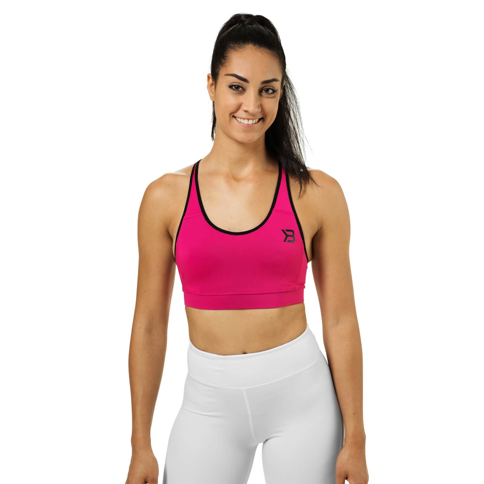 Sjekke Sports Bra, hot pink, small hos SportGymButikken.no