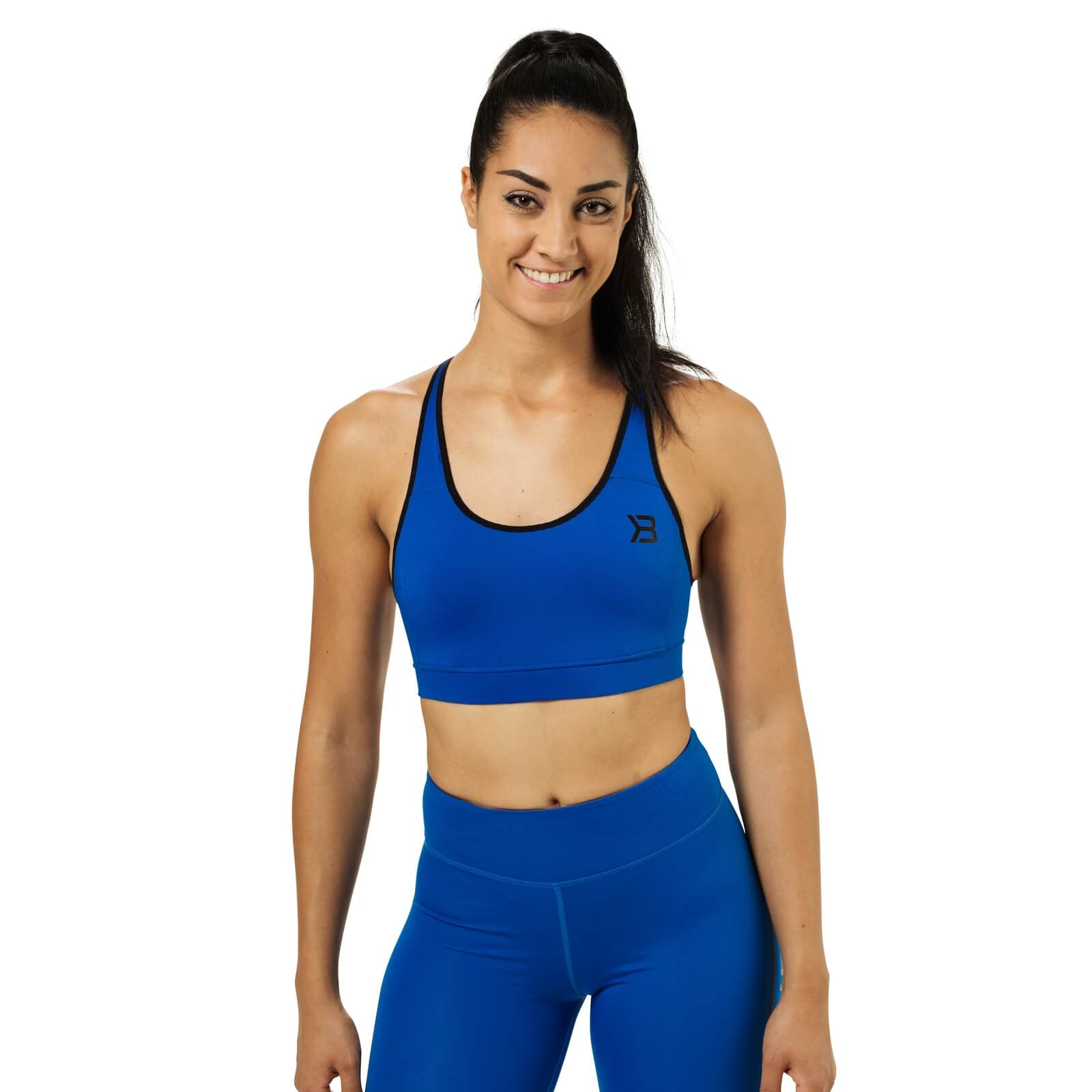 Sjekke Sports Bra, strong blue, small hos SportGymButikken.no