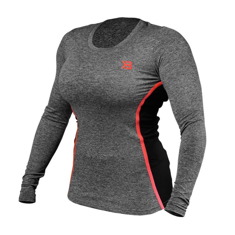 Sjekke Performance Shape Long Sleeve, antracite melange, Better Bodies hos Sport