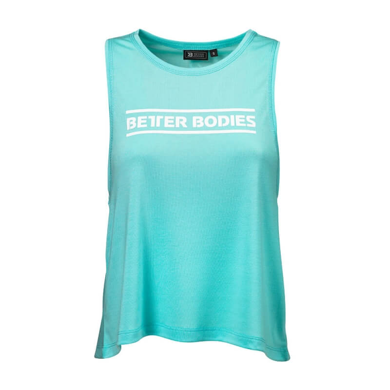 Sjekke Deep Cut Top, light aqua, Better Bodies hos SportGymButikken.no