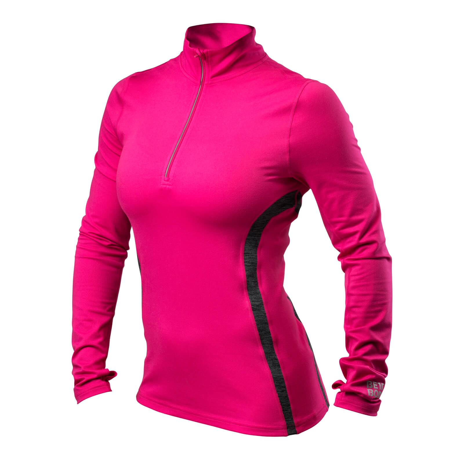 Sjekke Performance Mid L/S, hot pink, Better Bodies hos SportGymButikken.no