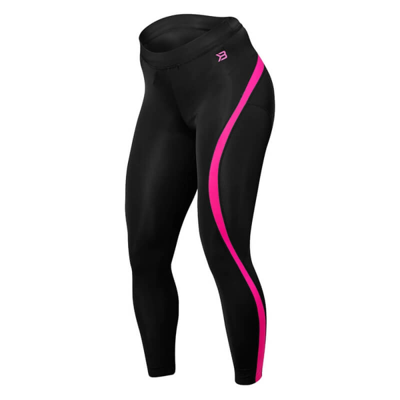 Sjekke Curve Tights, black/pink, Better Bodies hos SportGymButikken.no