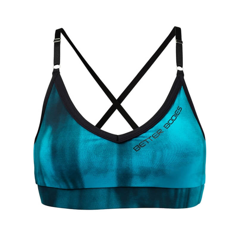 Sjekke Grunge Short Top, aqua blue, Better Bodies hos SportGymButikken.no